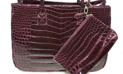 Crocodile Skin Handbag in Thailand
