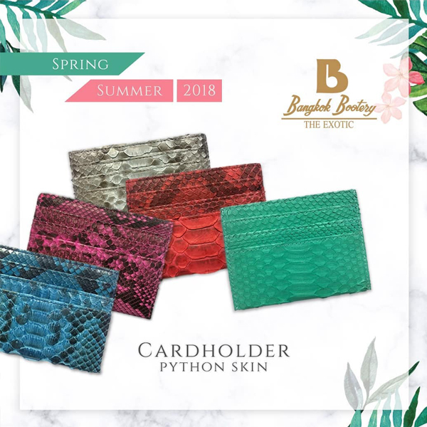 Genuine Snakeskin Card Holder