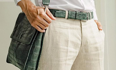 Crocodile Leather Belt in Bangkok
