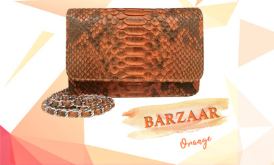 Sac à main pochette en python